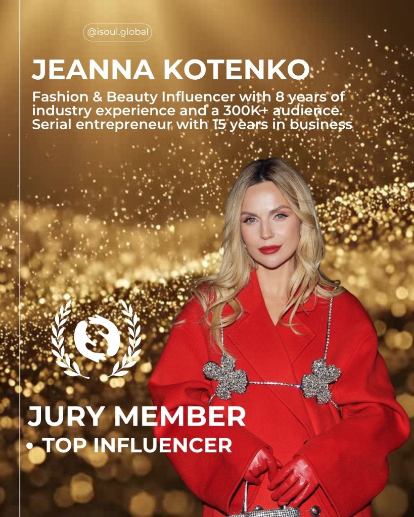 Jeanna Kotenko — ISOUL Award Los Angeles 2026 Jury