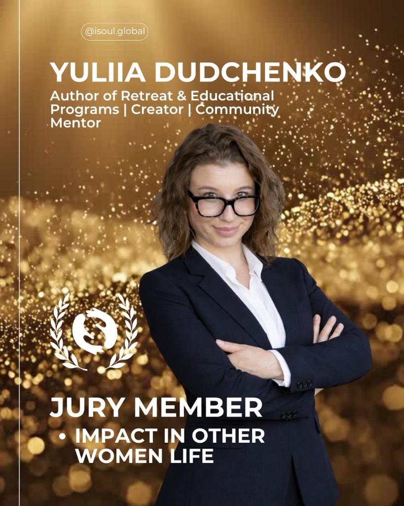 Yuliia Dudchenko — ISOUL Award Los Angeles 2026 Jury