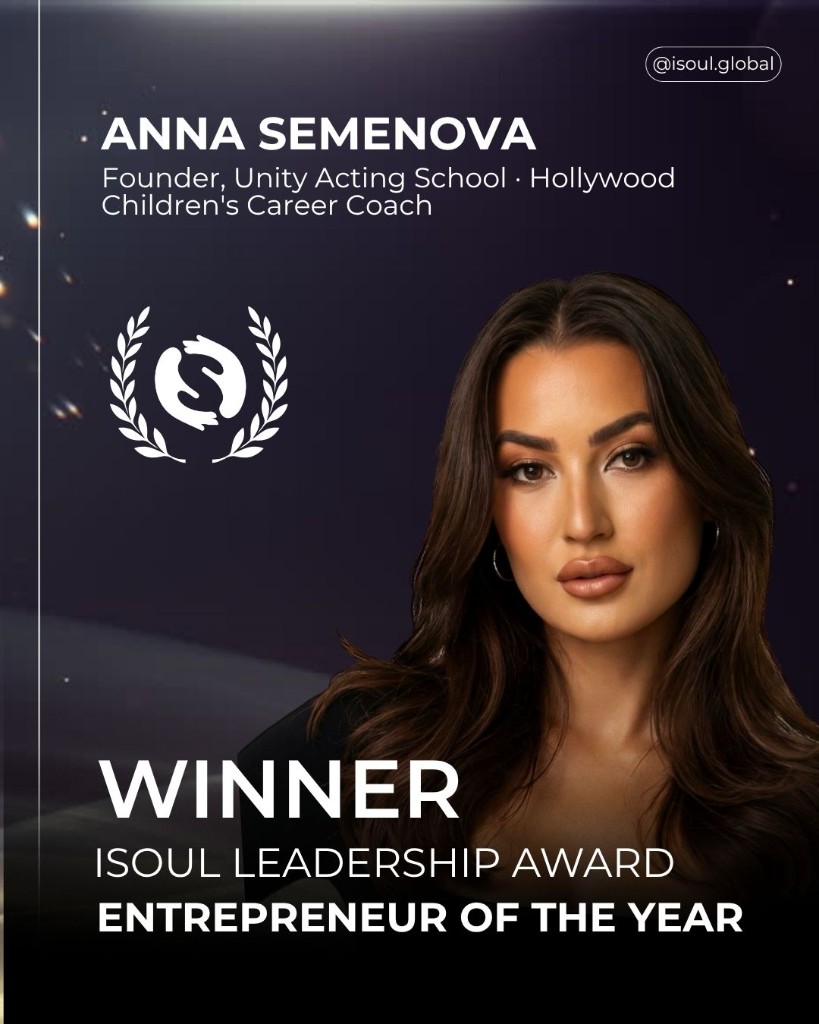 Anna Semenova — Entrepreneur of the Year, ISOUL Award Los Angeles 2026