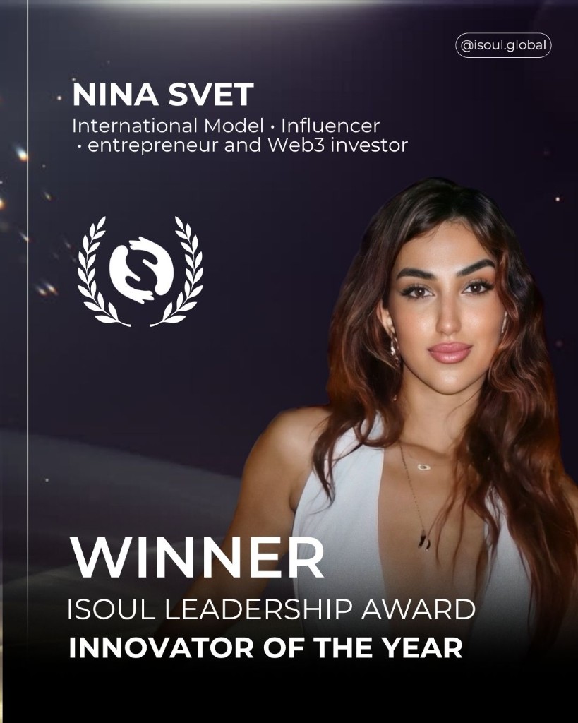 Nina Svet — Innovator of the Year, ISOUL Award Los Angeles 2026