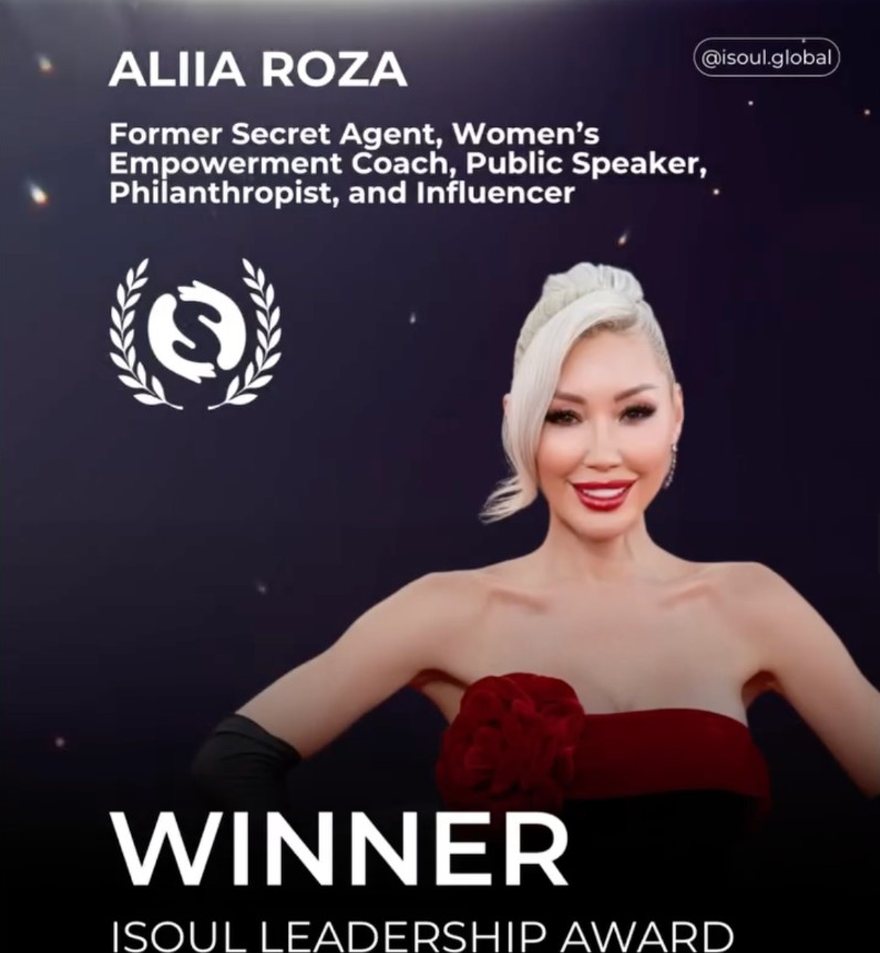 Aliia Roza — Global Visionary Leader, ISOUL Award San Francisco 2025