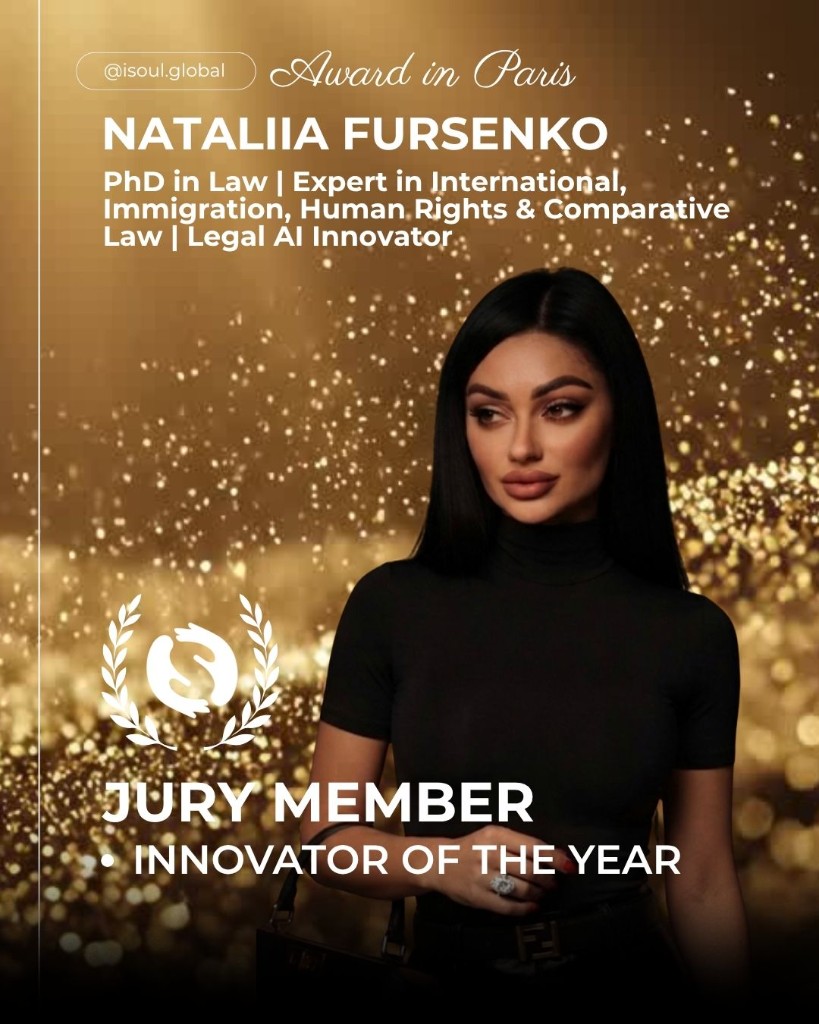 Nataliia Fursenko — ISOUL Award Paris 2026 Jury